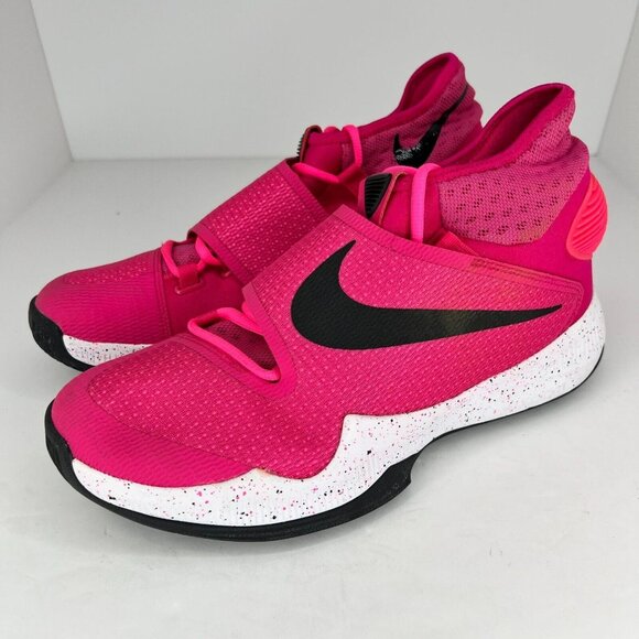 Nike Mens 820224-606 Think Pink Zoom HyperRev 2016 Size 10.5 Basketball Shoes - Picture 1 of 9